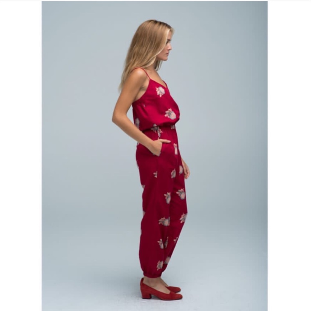 Horses Atelier Red Peony Jumpsuit - Horses size 3
